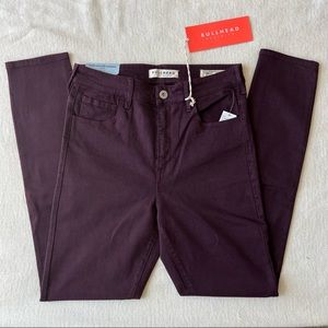 NEW Bullhead Super High Rise Skinniest Pant in Plum